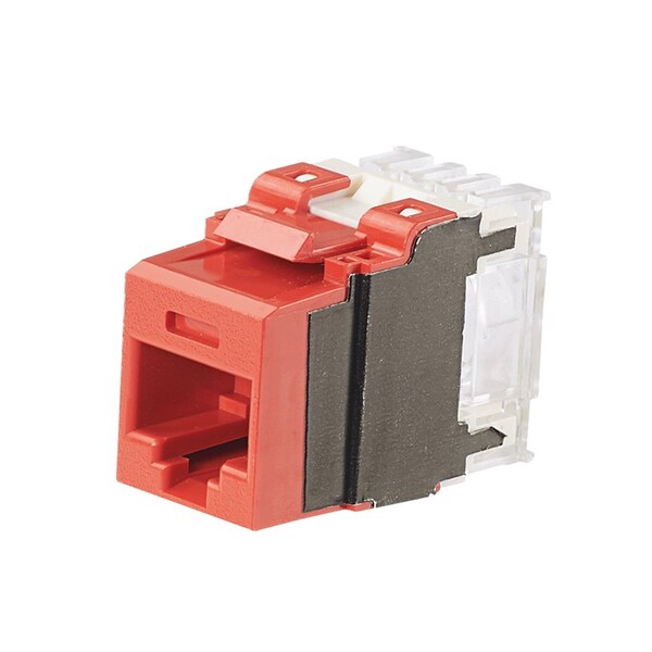 Category 6A Punchdown Module, Rd  (10 Pack), 10PK